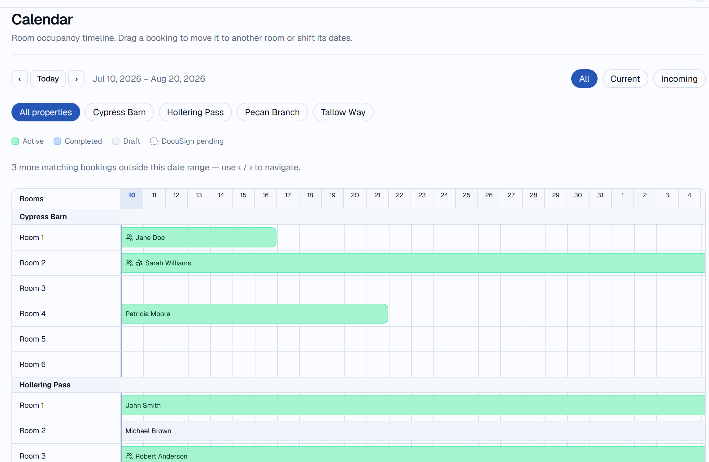 Drag and drop scheduling calendar